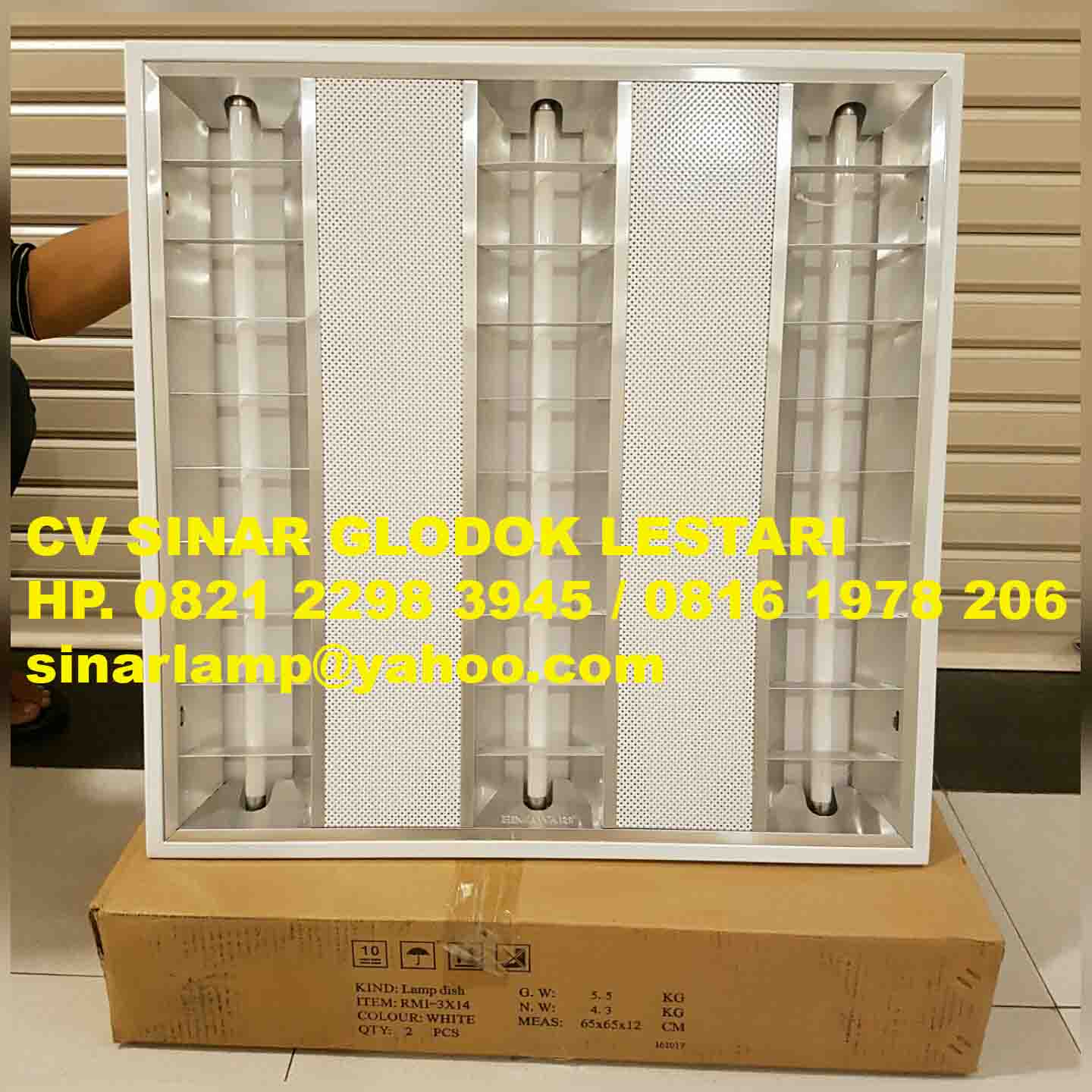 Kap Lampu RM Mirror Lover 3x14 watt model Philips